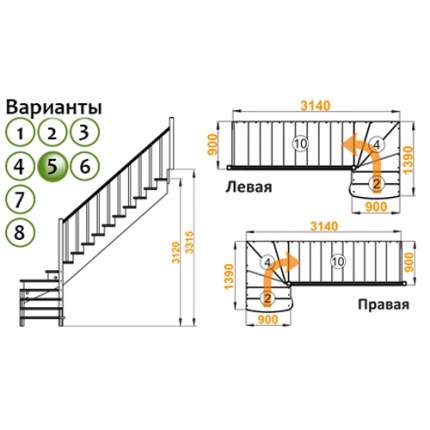 Чертежи лестницы на чердак