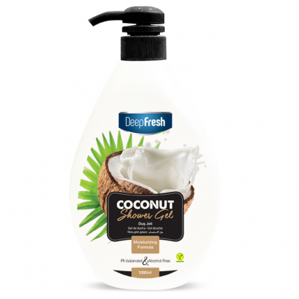 Гель для душа Deep Fresh Coconut c натуральным маслом кокоса, увлажняющий 1 л