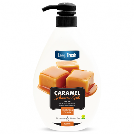 Гель для душа Deep Fresh Caramel увлажняющий и очищающий, с ароматом карамели 1 л