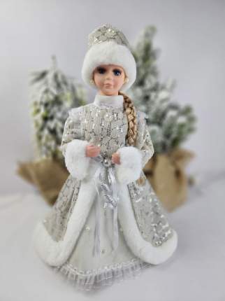 Новогодняя фигурка «Снегурочка с тайником для конфет» — помощница Деда Мороза в роскошном костюме. Основание фигурки  ...