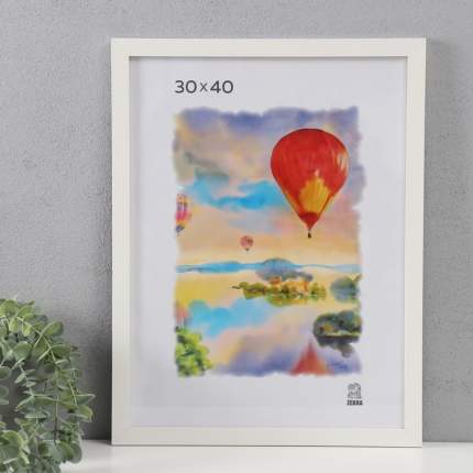 Фоторамка Zebra, МДФ, 30 х 40 см, цвет белыйЦвет: БелыйТолщина багета, мм: 10Ширина багета, мм: 18Материал:  ...