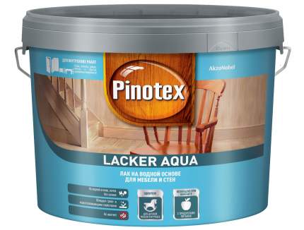 Лак для стен и мебели pinotex lacker aqua 1л матовый