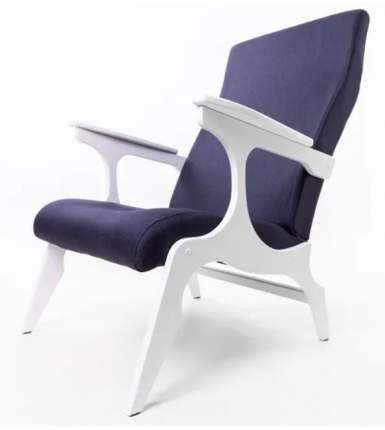 Кресло Мебелик Флоренция 5628, деним/белый