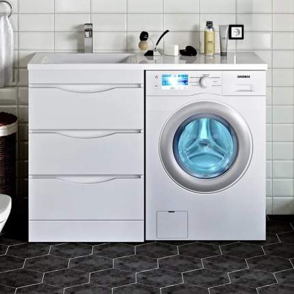 Тумба с раковиной Runo Орион 60, R, под стиральную машину, раковины   ...