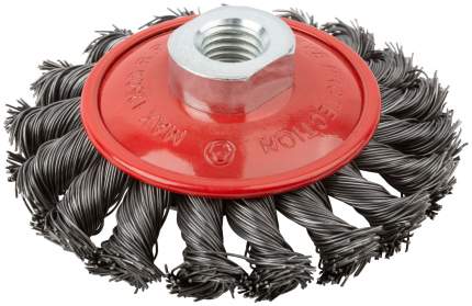 Корщетка-колесо с наклоном 100мм, гайка М14, сталь FIT   ...