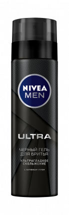 Гель для бритья Nivea Ultra Черный С Активным Углем 200 мл