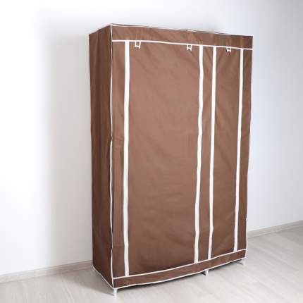 Тканевый шкаф, кофейный, 110 x 45 x 175 см
