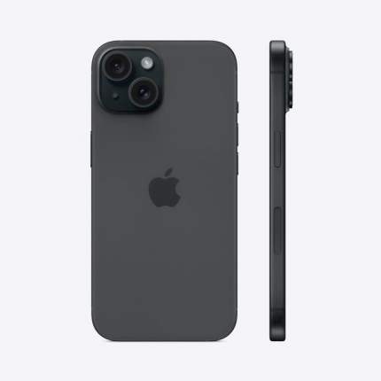 Apple iPhone 15 Black - купить Айфон 15 черный, цены в Москве на Мегамаркет