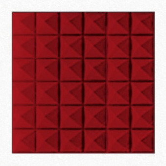 Акустический поролон ECHOTON Piramida 30 (450*450*50мм) красный 1 шт