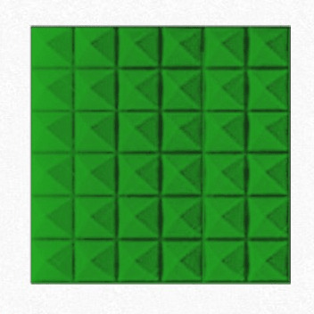 Акустический поролон ECHOTON Piramida 30 (450*450*50мм) зеленый 1 шт