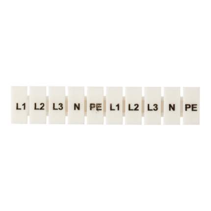 Маркеры для JXB-ST 2,5 с символами "L1, L2, L3, N, PE" (10 шт.) EKF PROxima