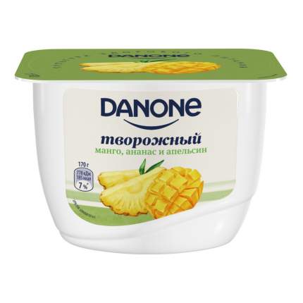 Творожок Danone манго-ананас-апельсин 3,6% 170 г