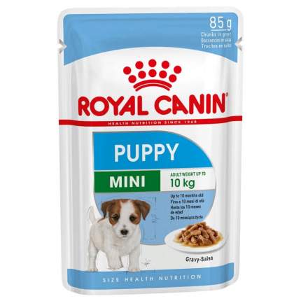 Влажный корм для щенков ROYAL CANIN Mini Puppy, для мелких пород, мясо, 85г