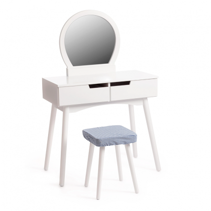 Туалетный столик с зеркалом и табуретом Secret De Maison FABRON (mod. TT-DT033) white