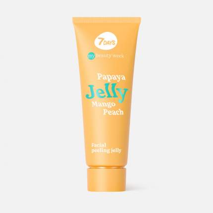 Пилинг-скатка для лица 7DAYS My Beauty Week Jelly папайя, манго и персик 80 мл