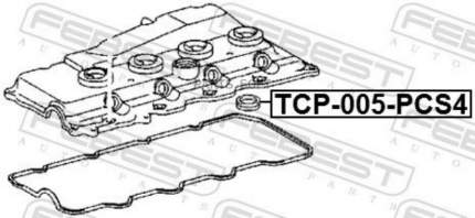 Febest Кольцо Уплотнительное Свечного Колодца (Компл-4Шт) Toyota Land Cruiser Prado 120/150   ...