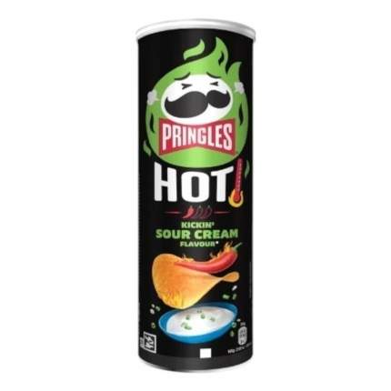 Чипсы картофельные Pringles Hot Kickin’ Sour Creme 160 г