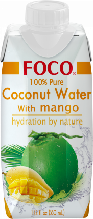 Вода кокосовая Foco натуральная с манго 0.33 л