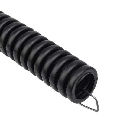 Труба гофрированная из ПНД, с зондом, черная, Ø16 мм (бухта 10 м/уп.) REXANT
