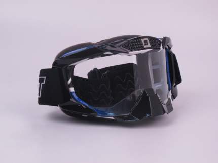 Очки мотокросс/спорт SCOUT (NK-1015) черные/синие