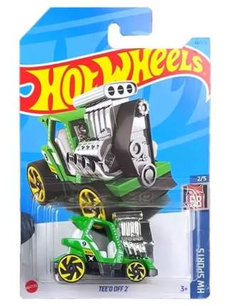 HKH80 Машинка игрушка Hot Wheels металлическая коллекционная TEE'D OFF 2 зеленый. Хотите порадовать своего ребенка на  ...