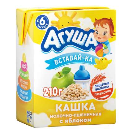 Каша Агуша Яблоко/Пшеница 2,5% 200 мл