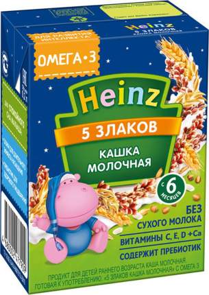 Кашка Heinz 5 злаков молочная, 200 г