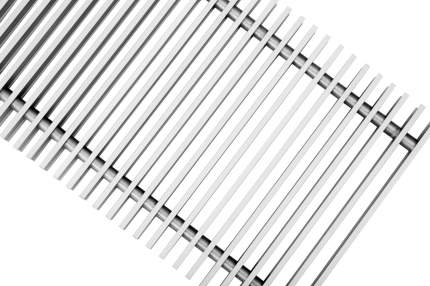 Декоративная решетка Techno 150х1000/С Алюминиевая Серебряная