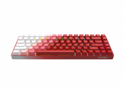 Беспроводная игровая клавиатура Dareu A84 White/Red