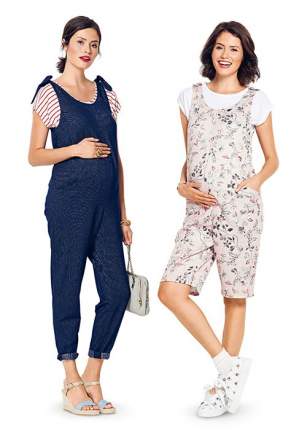 Выкройка Burda №6348 — Удобный летний комбинезон для будущих   ...