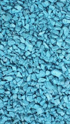 Декоративный грунт для цветов щебень гранитный ПК Пакполимер голубой 20 кг