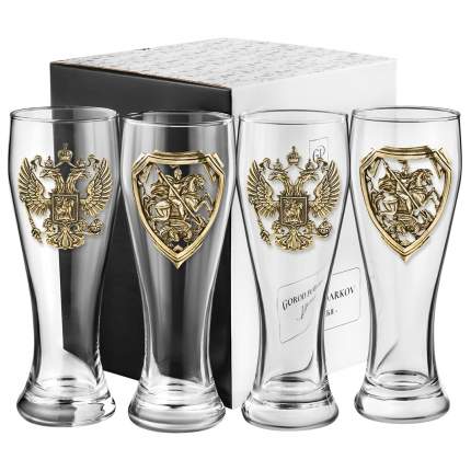 В поисках идеального подарка для истинных патриотов России? Представляем вам бокал для пива с латунной накладкой  ...
