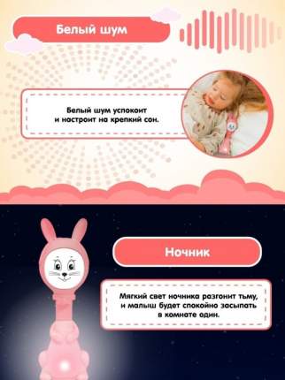 Интерактивная развивающая игрушка для малышей BertToys Зайчик Няня FD125/Розовый