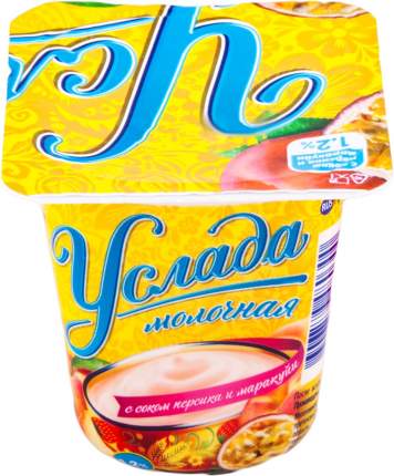 Йогурт Услада персик-маракуйя 1,2% 95 г бзмж