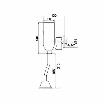 Смывное устройство raiber sensor rhl2101n для писсуара