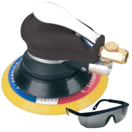Эксцентриковая пневмошлифмашина SR150CV с пылеотводом Fubag + ударопрочные защитные очки