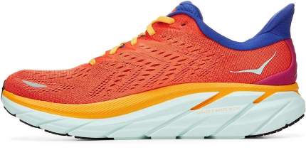 Спортивные кроссовки женские Hoka CLIFTON 8 оранжевые 8.5 US