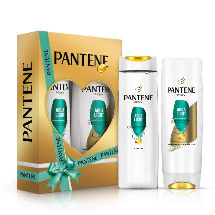 Подарочный набор Pantene шампунь 250 мл+бальзам-ополаскиватель Aqua Light 200мл