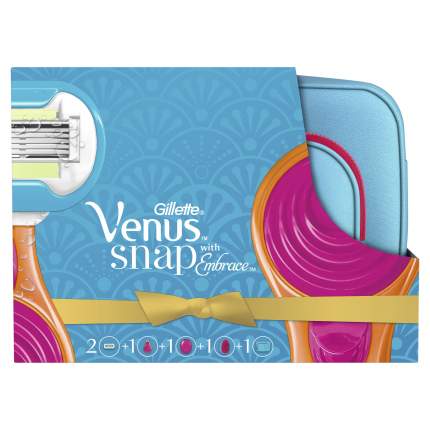 Подарочный набор VENUS Snap Embrace бритва с 1 сменной кассетой+косметичка+расческа