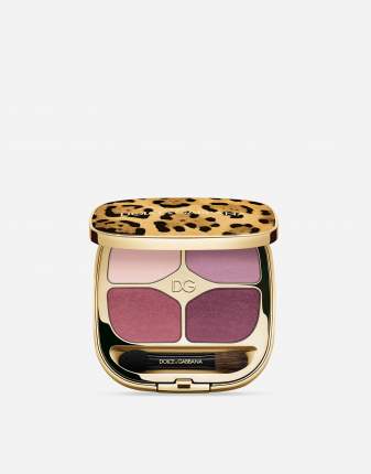 Палетка теней для век Dolce&Gabbana Feline Eyeshadow Quad №7 Passionate Dahlia 4,8 г