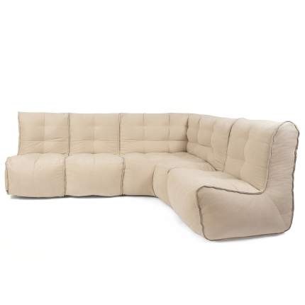 Бескаркасный модульный диван GoodPoof Мод L-III one size, велюр, Natural Linen