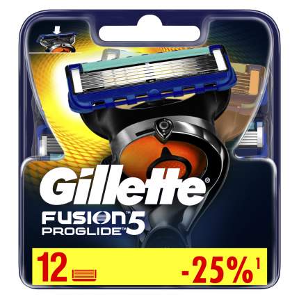 Сменные Кассеты Gillette Fusion5 ProGlide 12 шт