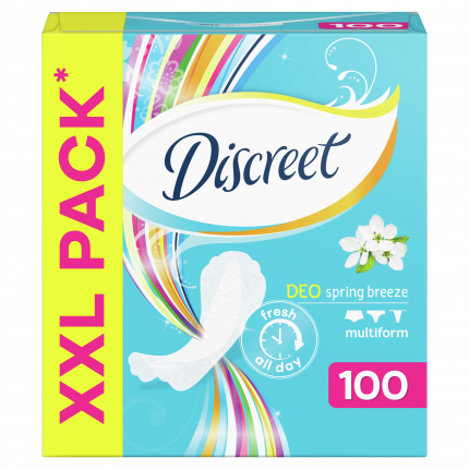 Прокладки Discreet ежедневные Deo Spring Breeze Multiform 100шт