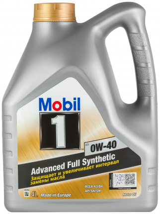 MOBIL Масло моторное 0W40 MOBIL 4л синтетика MOBIL 1 FS EU   ...