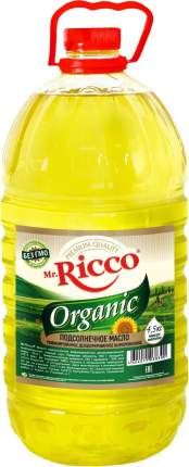 Подсолнечное масло Mr.Ricco Organic рафинированное 4,9 л