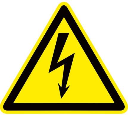 Знак EKF PROxima пластик "Опасность поражения электрическим током" pn-1-01 W08 (100х100мм)