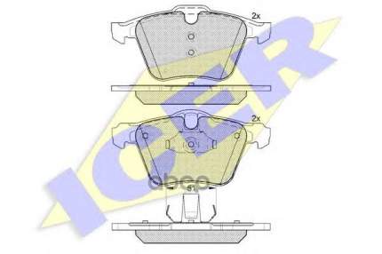 181805 колодки дисковые передние Ford Galaxy/Mondeo/S-Max, Volvo S80/V70/XC70 1.6-4.4i   ...