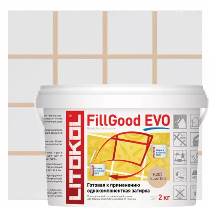 Затирка полиуретановая Litokol Fillgood Evo F205 цвет травертин 2 кг