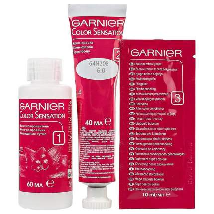 Краска для волос Garnier Color Sensation "Роскошный темно-русый" тон 6.0