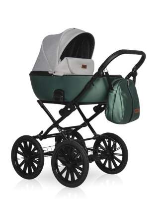 Коляска 2 в 1 Riko Basic Ozon Shine Prestige 05 изумруд-серый